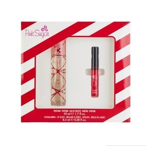 Pink Sugar Red Velvet by Aquolina 50ml EDT & 8.5ml Lip Gloss Gift Set for Women